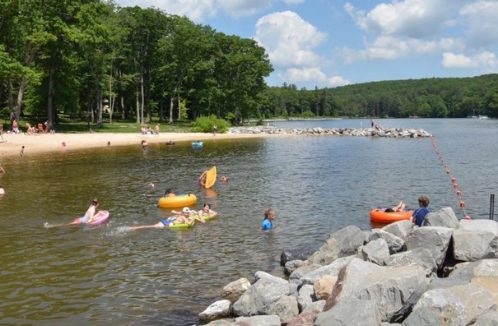 Kids playing in water