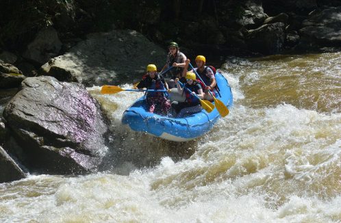 rafting on the river