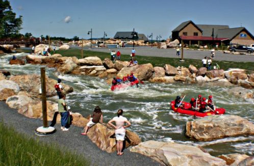 man made white water